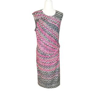 Nic + Zoe Spiced Up Twist Sheath Dress Sleeveless Scoop Neck Size 1X